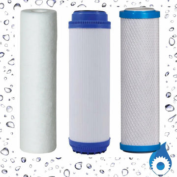 10"x2.5" Sediment, Granular Carbon, Carbon Block Cartridges