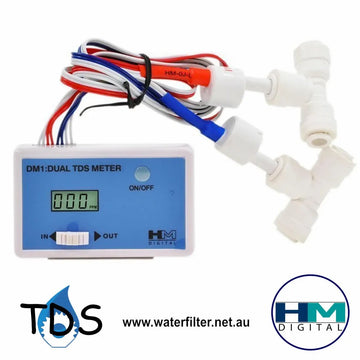 Inline Dual TDS Meter, DM-1 TDS Monitor
