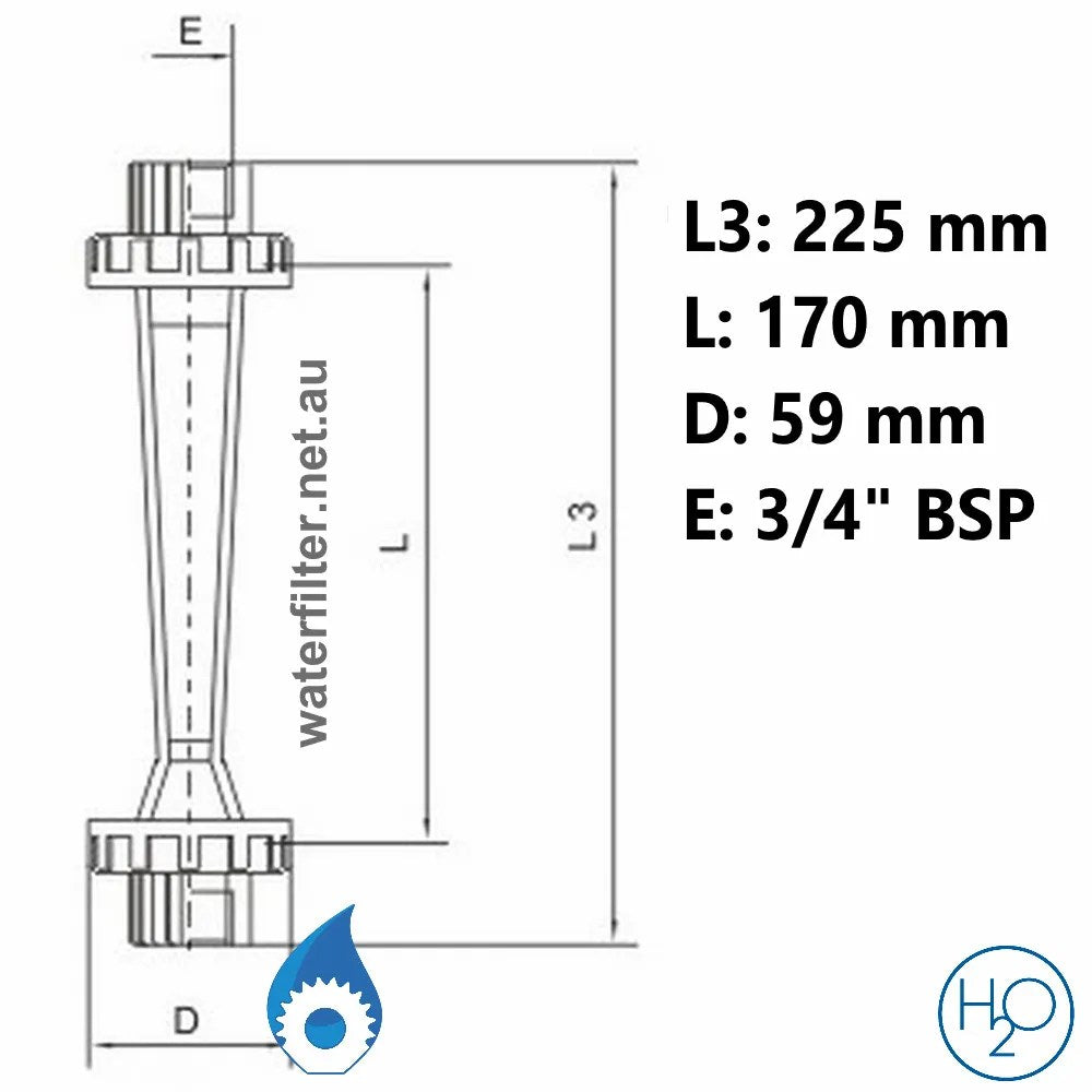 Compact Flow Meter with Inline Mounting