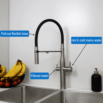 3 Way Mixer Tap Pull Out