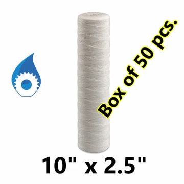 10 x 2.5 inch String Wound Water Filter Cartridge - 5 Micron