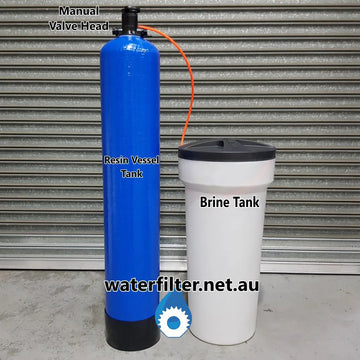 Manual Affordable Water Softener, 45L Resin