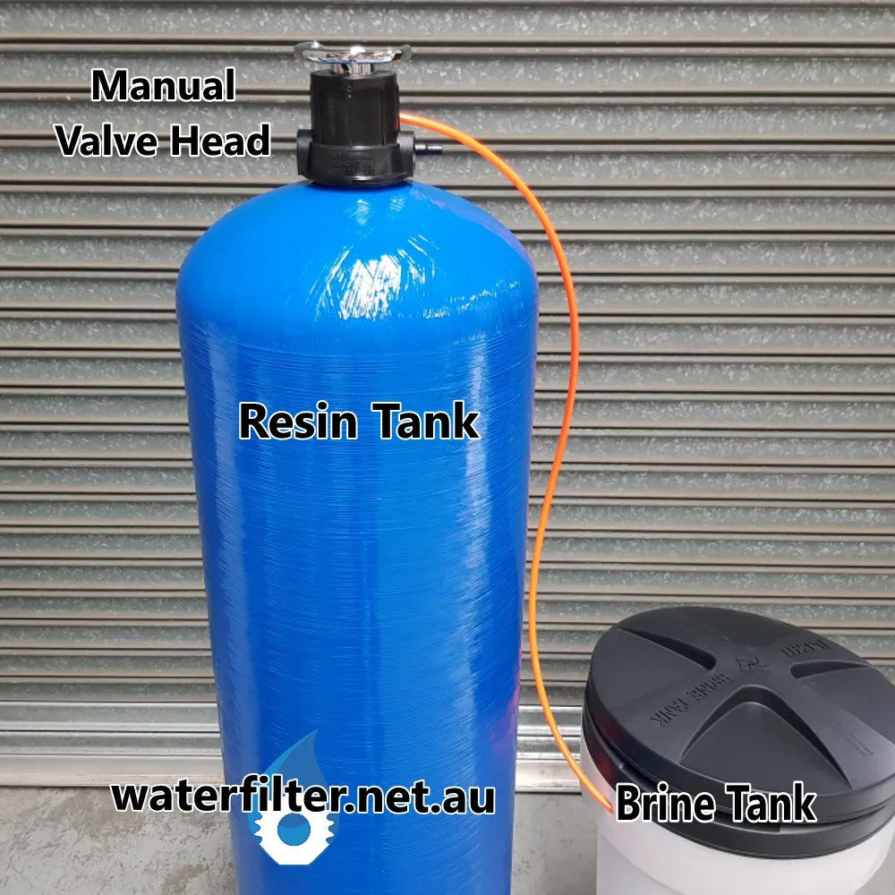 Manual Water Softener, 125L Resin