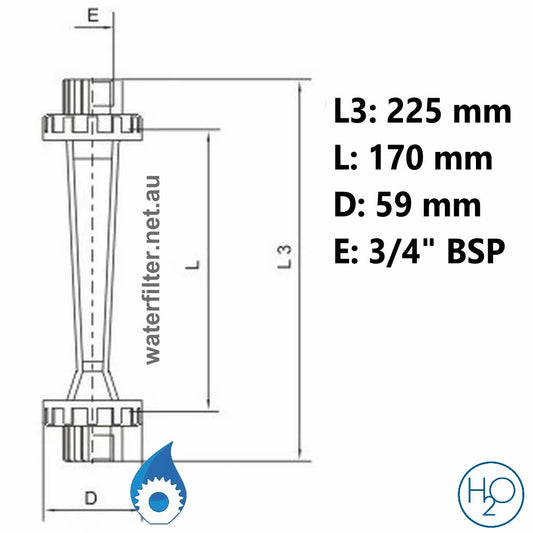 Compact Flow Meter with Inline Mounting
