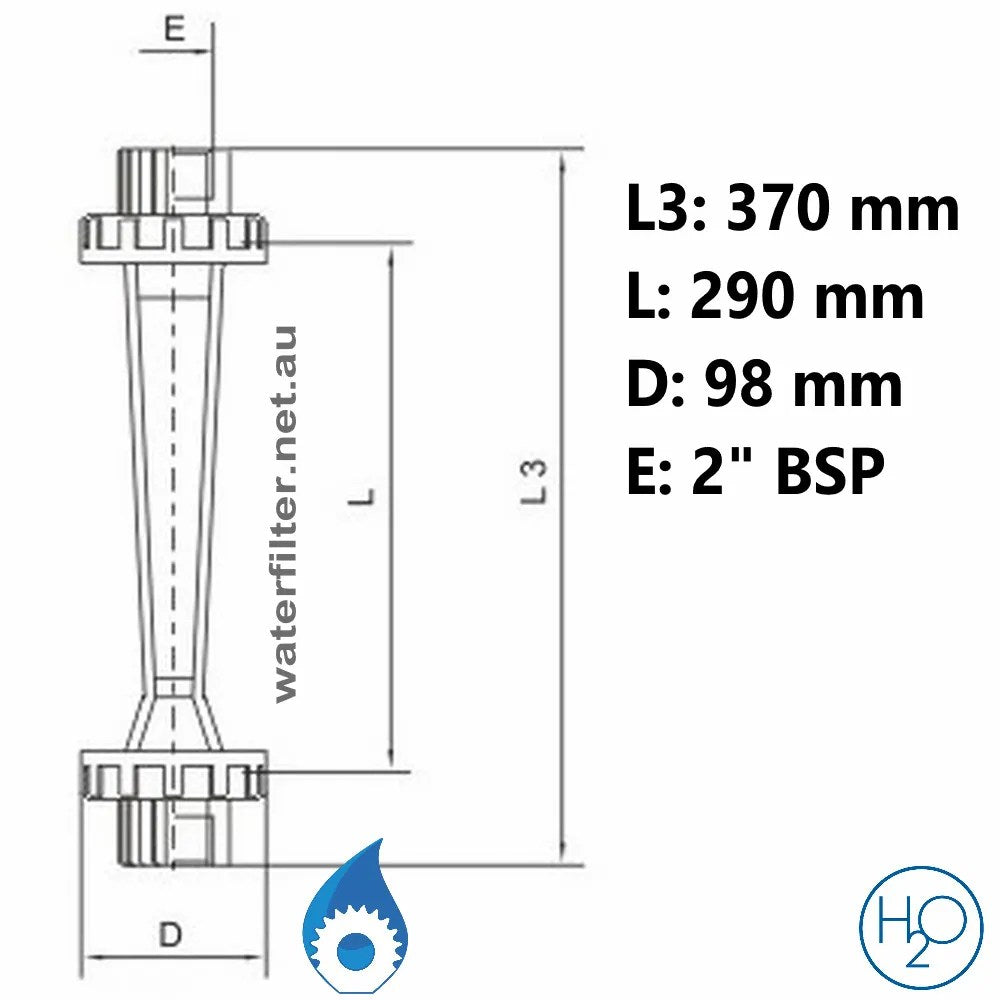 Water Rotometer Inline Mountable Water High Flow Rotameter – MDC Water